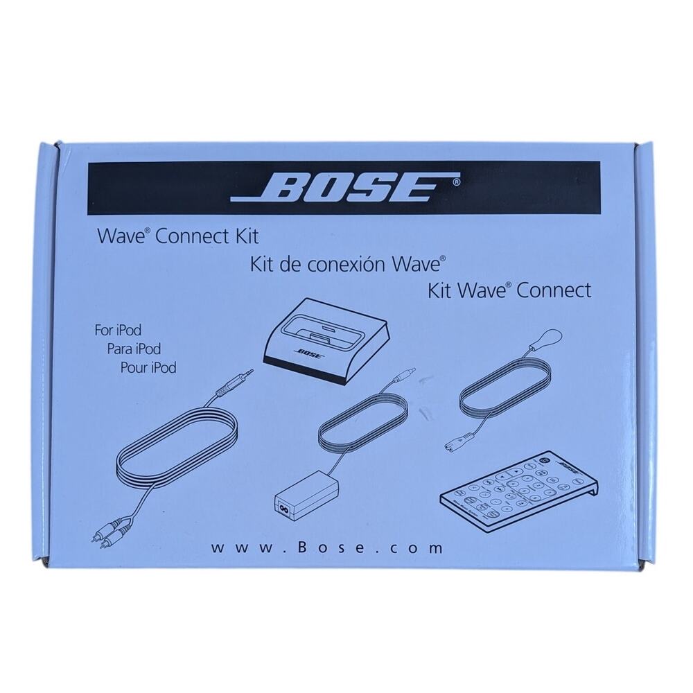 Bose Wave WMS-WRII Connect Kit for iPod Universal Dock w/Remote 347759-0010 NOB